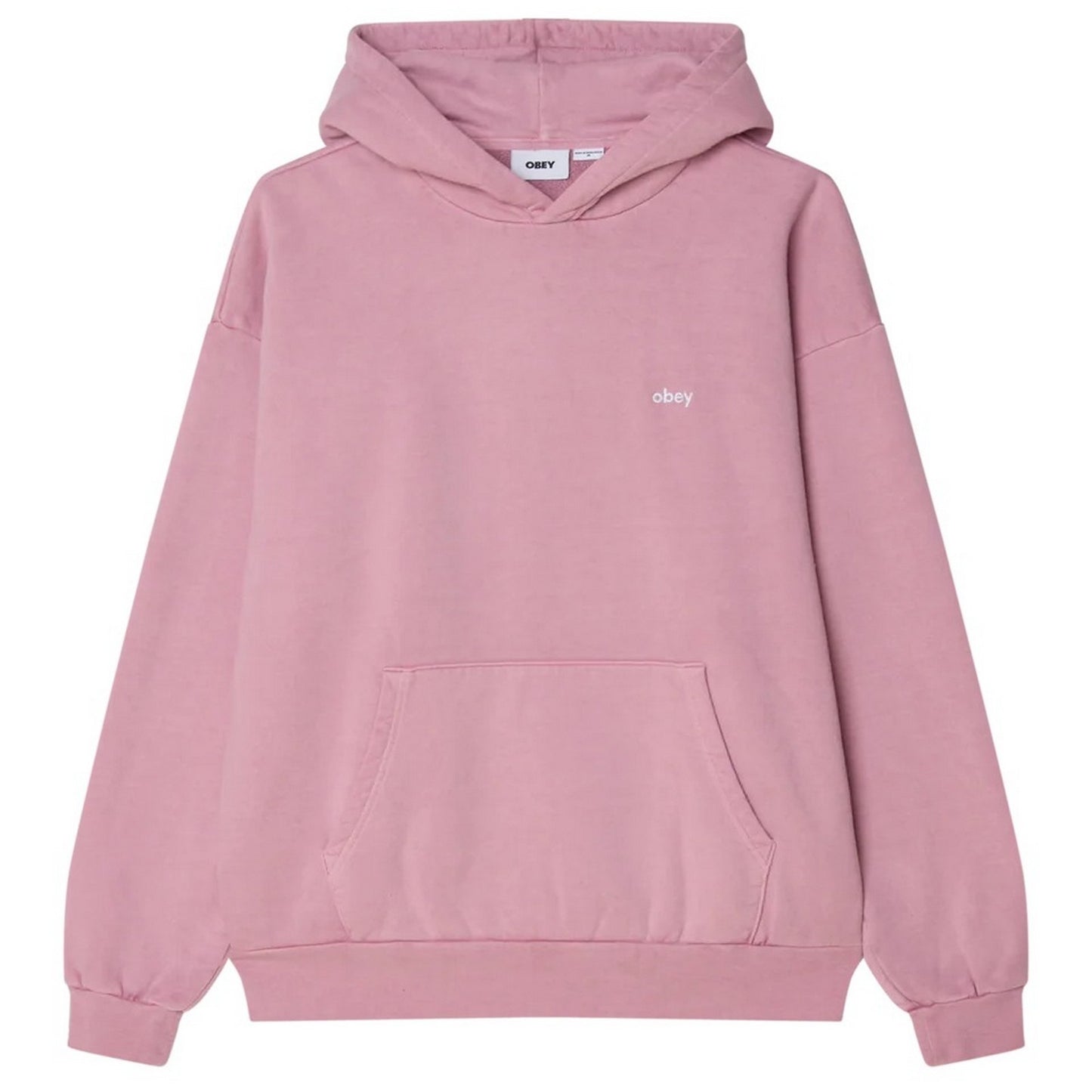 Felpe con cappuccio Uomo Obey - Lowercase Pigment Hood Fleece - Lavanda