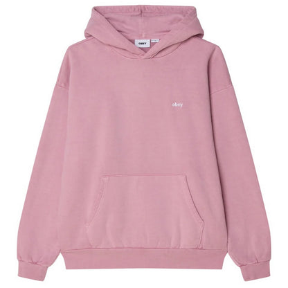 Felpe con cappuccio Uomo Obey - Lowercase Pigment Hood Fleece - Lavanda