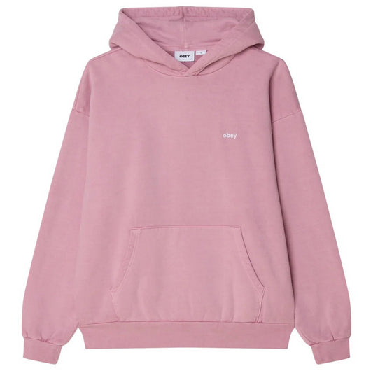 Felpe con cappuccio Uomo Obey - Lowercase Pigment Hood Fleece - Lavanda