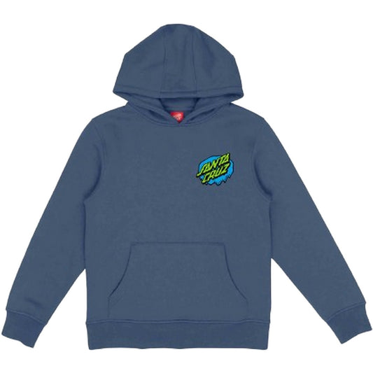 Felpe con cappuccio Bambino Santa Cruz - Youth Slime Dot Hood - Blu