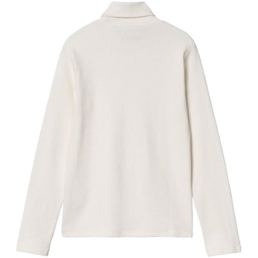 Carhartt Wip de manga larga para mujer - W' L/S Signature Mockneck T-S - Blanco