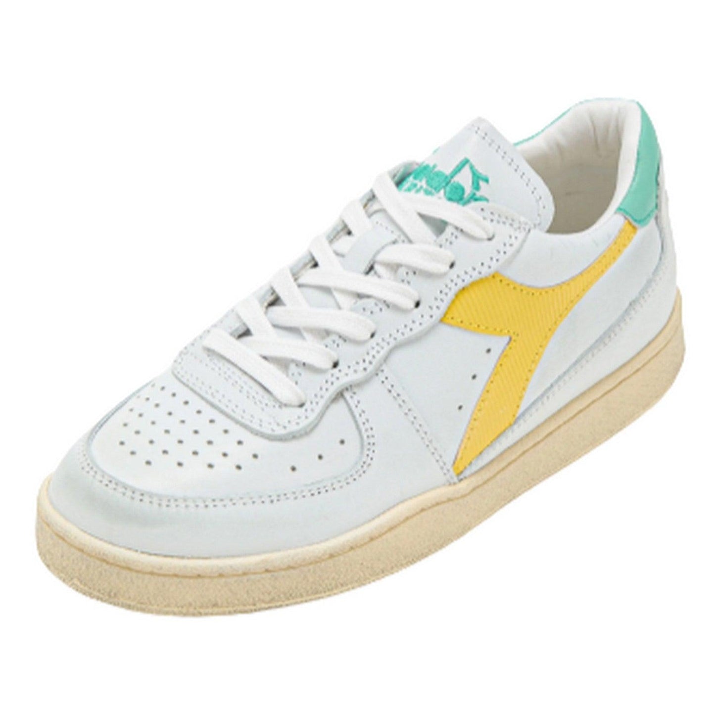 Sneaker Unisex Diadora - Mi Basket Low Used - Bianco