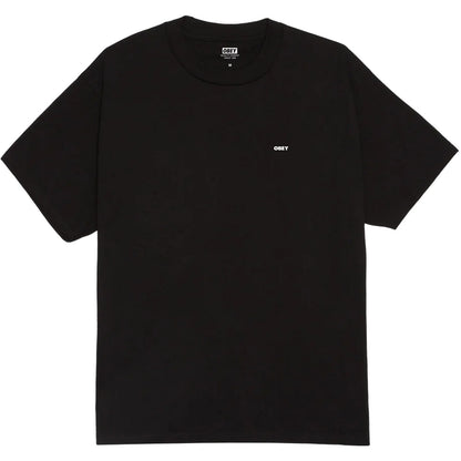 T-shirt Uomo Obey - Obey Icon Stencil Flame Tee - Nero