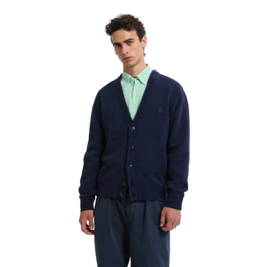 Cardigan Uomo Baracuta - Shetland Cardigan - Blu