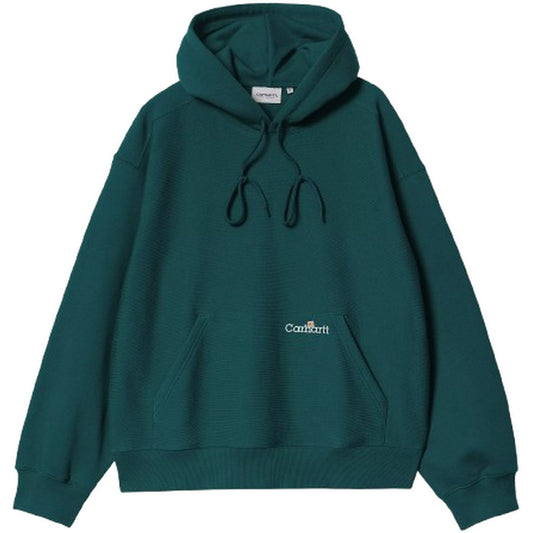 Felpe con cappuccio Uomo Carhartt Wip - Hooded Label Script Sweat - Verde