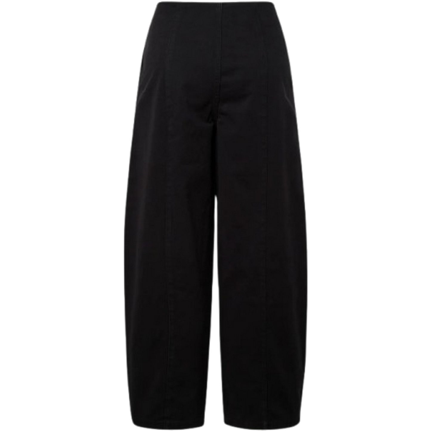 Pantaloni Donna Pieces - Pcastrid Hw Barrel Pants Dnm Bc - Nero
