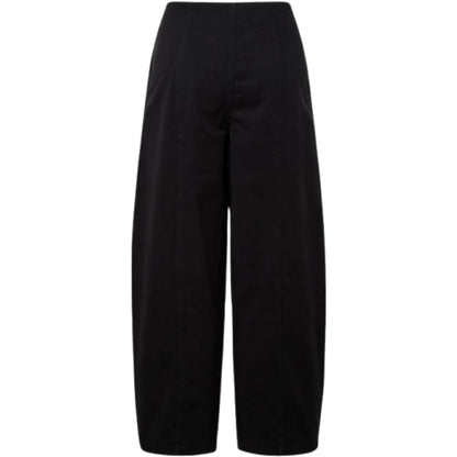 Pantaloni Donna Pieces - Pcastrid Hw Barrel Pants Dnm Bc - Nero