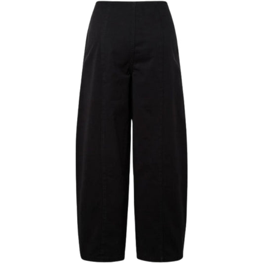 Pantaloni Donna Pieces - Pcastrid Hw Barrel Pants Dnm Bc - Nero