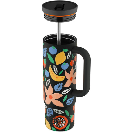 Thermos per bibite Unisex 24bottles - Straw Cup 800 - Nero
