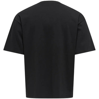 T-shirt męski Only & Sons – Onscaspian Airflex Boxy Ss Tee Noos – Czarny