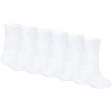 Calze Bambini Unisex Jordan - Everyday Essentials 6Pk Crew - Bianco