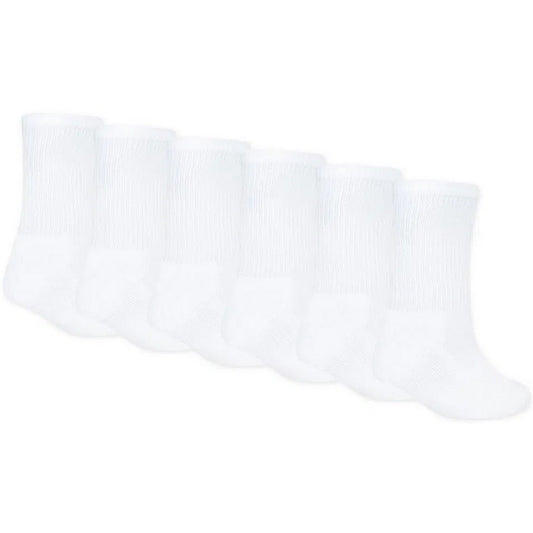 Calze Bambini Unisex Jordan - Everyday Essentials 6Pk Crew - Bianco