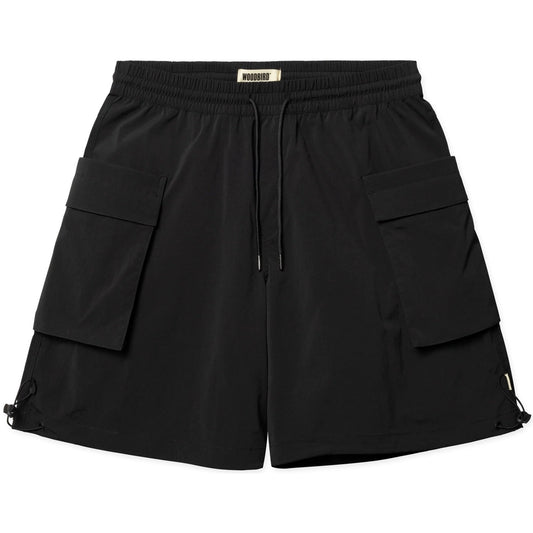 Bermuda Uomo Woodbird - Wbsmoul Tech Cargo Shorts - Nero