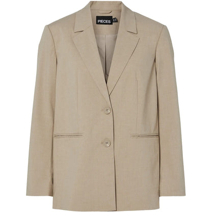 Giacche da abito e blazer Donna Pieces - Pcrosa Ls Loose Blazer Noos Bc - Grigio