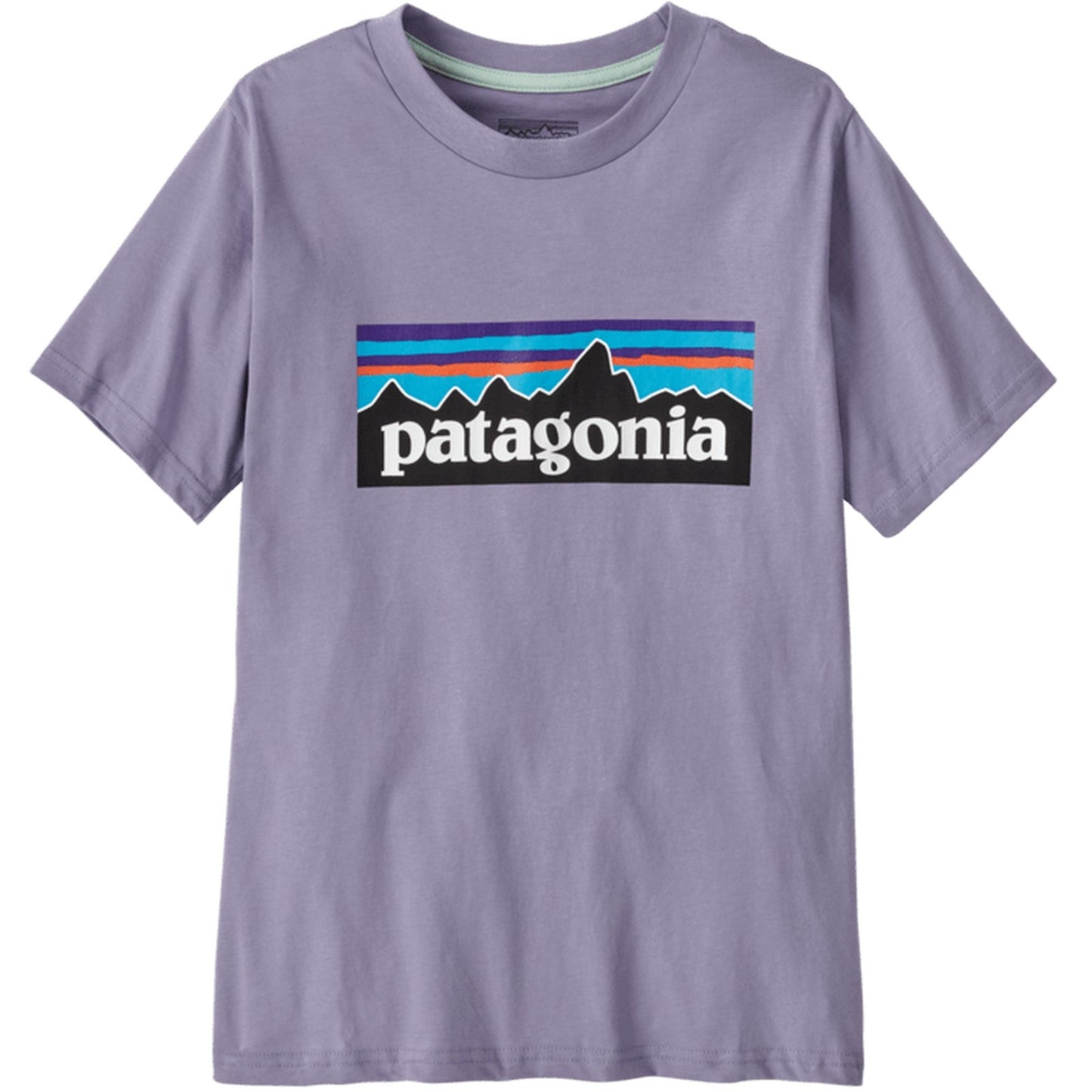 Patagonia Unisex Boys T-shirt - K's P-6 Logo T-Shirt - Purple