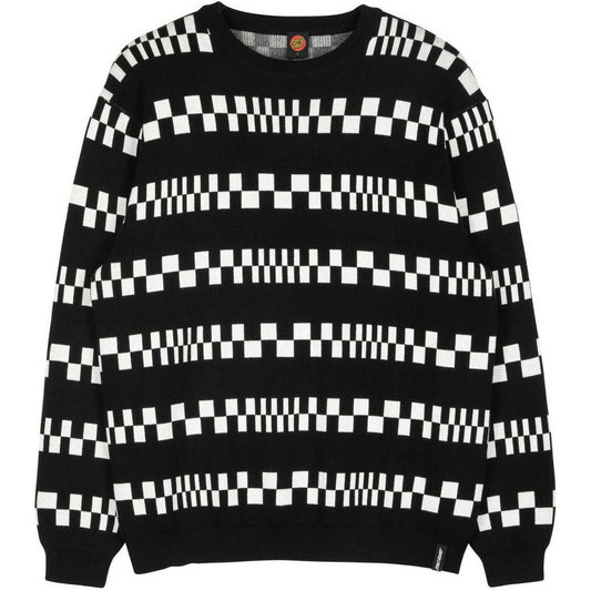 Felpe senza cappuccio Uomo Santa Cruz - Check Stripe Knit Crew - Multicolore