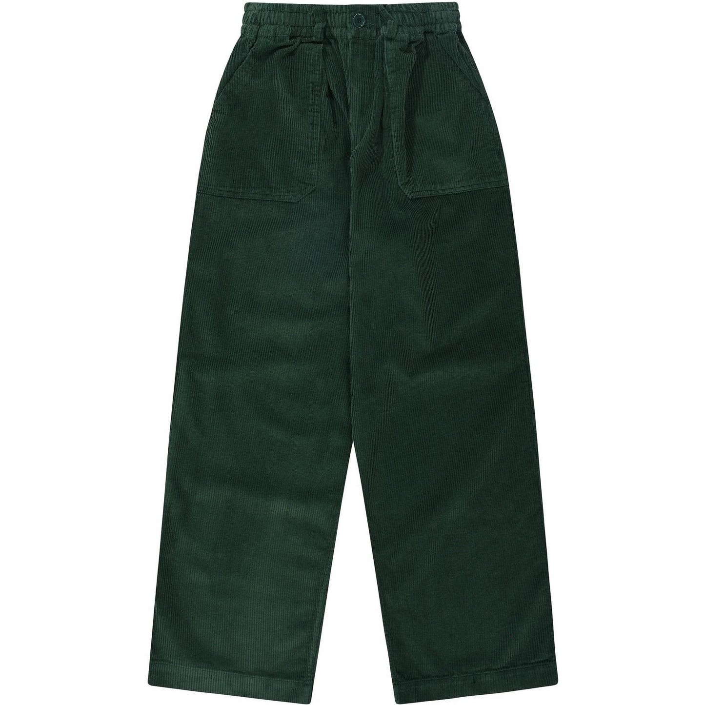 Pantaloni Uomo KAPPY DESIGN - One Tuck Fatigue Corduroy Pants - Verde