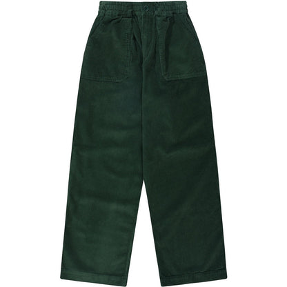 Pantaloni Uomo KAPPY DESIGN - One Tuck Fatigue Corduroy Pants - Verde