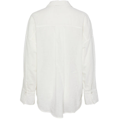 Camicie Donna Pieces - Pcmatinka Ls Shirt - Bianco