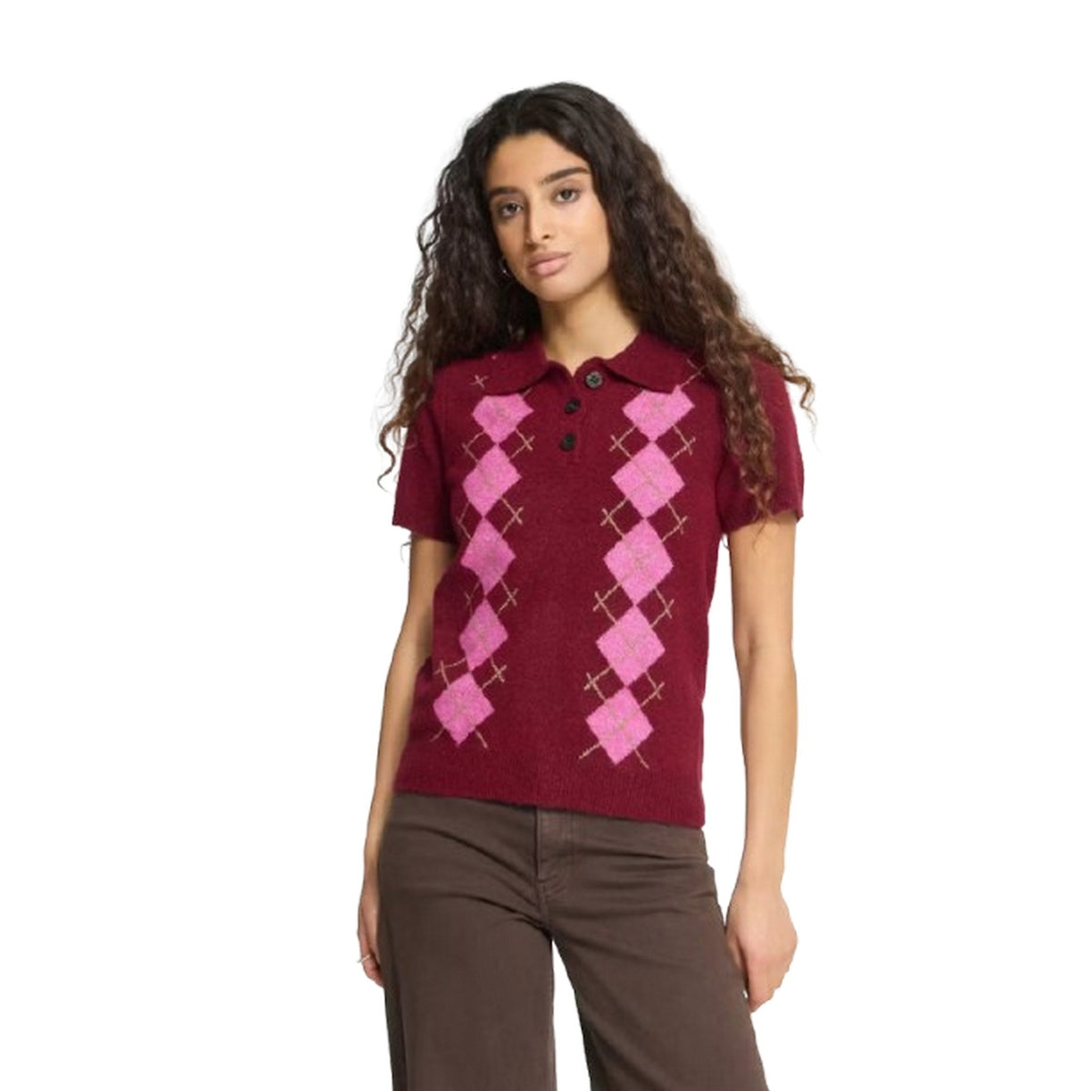 Maglioni Donna Ichi - Ihdasila Ss3 - Rosso