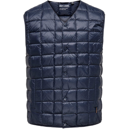 Gilet Uomo Only & Sons - Onsgavin Light Down Vest Otw - Blu