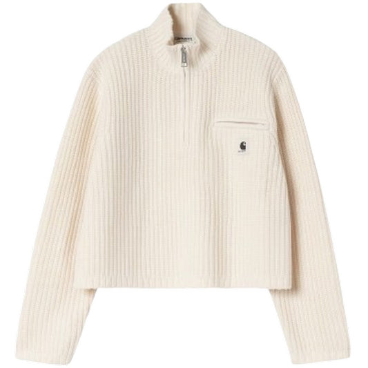 Felpe senza cappuccio Donna Carhartt Wip - W' Detroit Half Zip Sweater - Beige