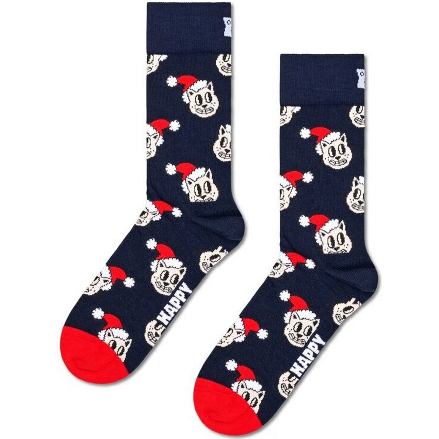 Calze Unisex Happy Socks - Holiday Cat Sock - Blu