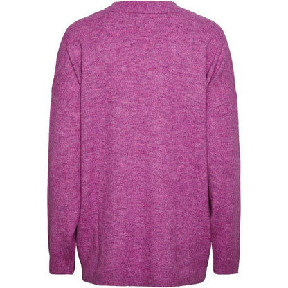 Cardigan Donna Pieces - Pcjuliana Ls Loose Knit Cardigan Noos Bc - Viola