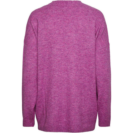Cardigan Donna Pieces - Pcjuliana Ls Loose Knit Cardigan Noos Bc - Viola