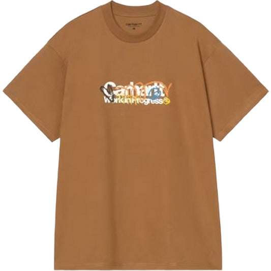 T-shirt Uomo Carhartt Wip - S/S Primary T-Shirt - Marrone