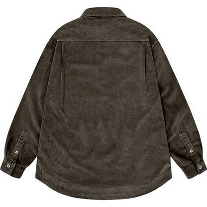 Camicie casual Uomo KAPPY DESIGN - Pigment Corduroy Shirt - Marrone