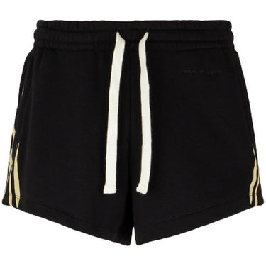 Pantaloncini Donna Vision of Super - Black Shorts With Off White Flames - Nero