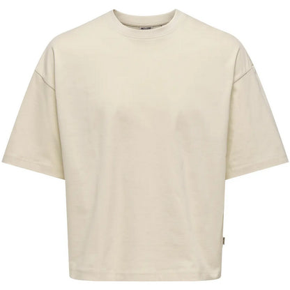 T-shirt Uomo Only & Sons - Onsfred Rlx Ss Crop Tee - Bianco