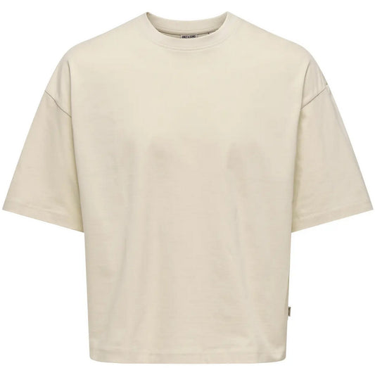 T-shirt Uomo Only & Sons - Onsfred Rlx Ss Crop Tee - Bianco