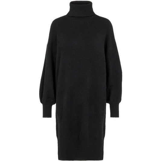 Vestiti casual Donna Pieces - Pcfabia Ls High Neck Knit Dress Bc - Nero