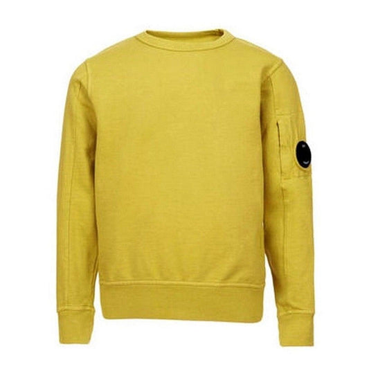 Felpe senza cappuccio Ragazzo C.P. Company - Bambino Sweatshirt Crew Neck - Senape