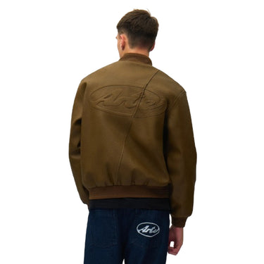 Giacche Uomo Arte Antwerp - Leather Varsity Jacket - Marrone