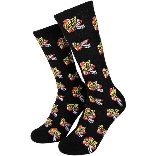 Calze Uomo Santa Cruz - Toadstool Dot Sock - Nero