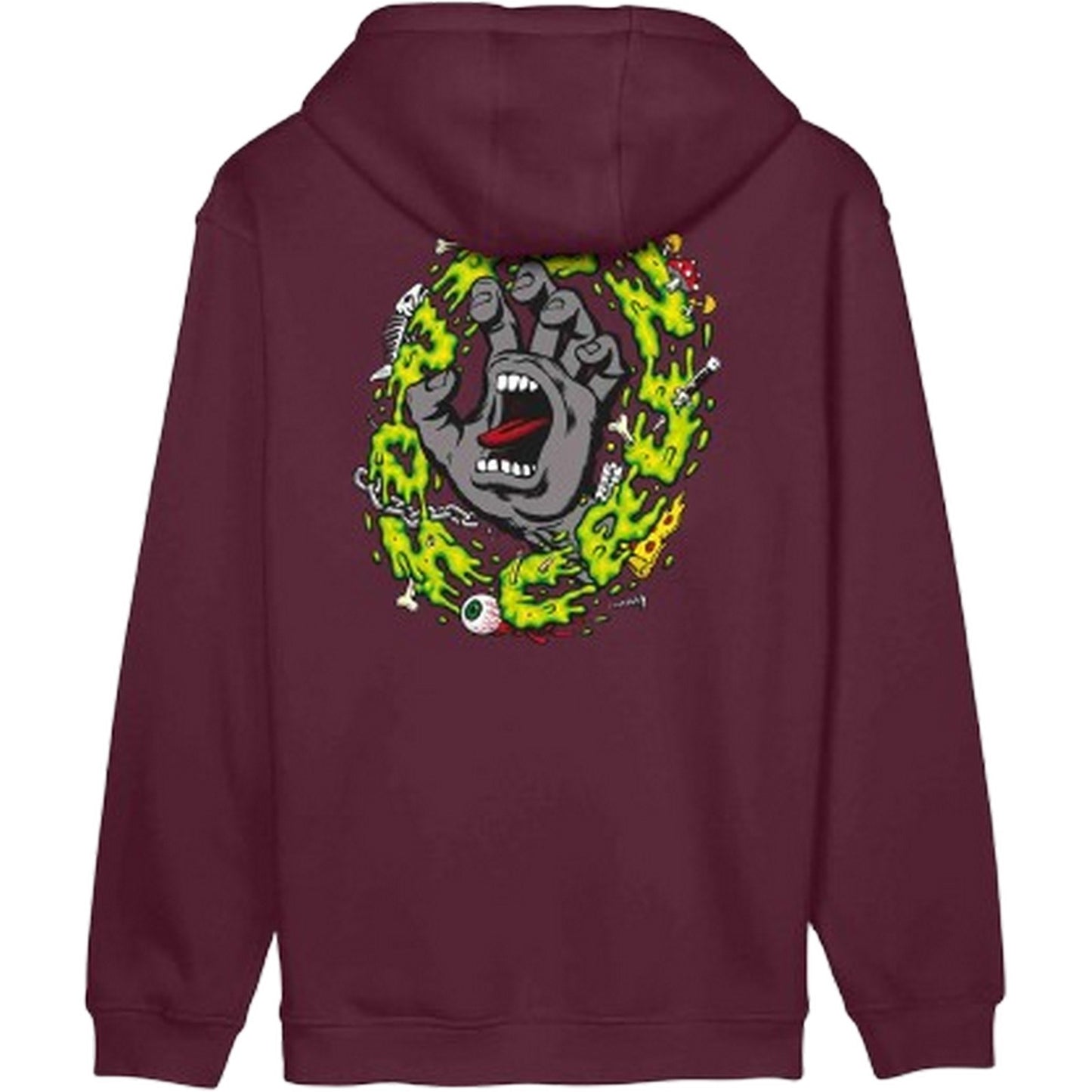 Felpe con cappuccio Ragazzo Santa Cruz - Slime Scream Hood - Rosso