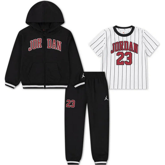 Tute a manica lunga Ragazzi Unisex Jordan - Jdn Mj Jersey Fz Ft Set - Nero