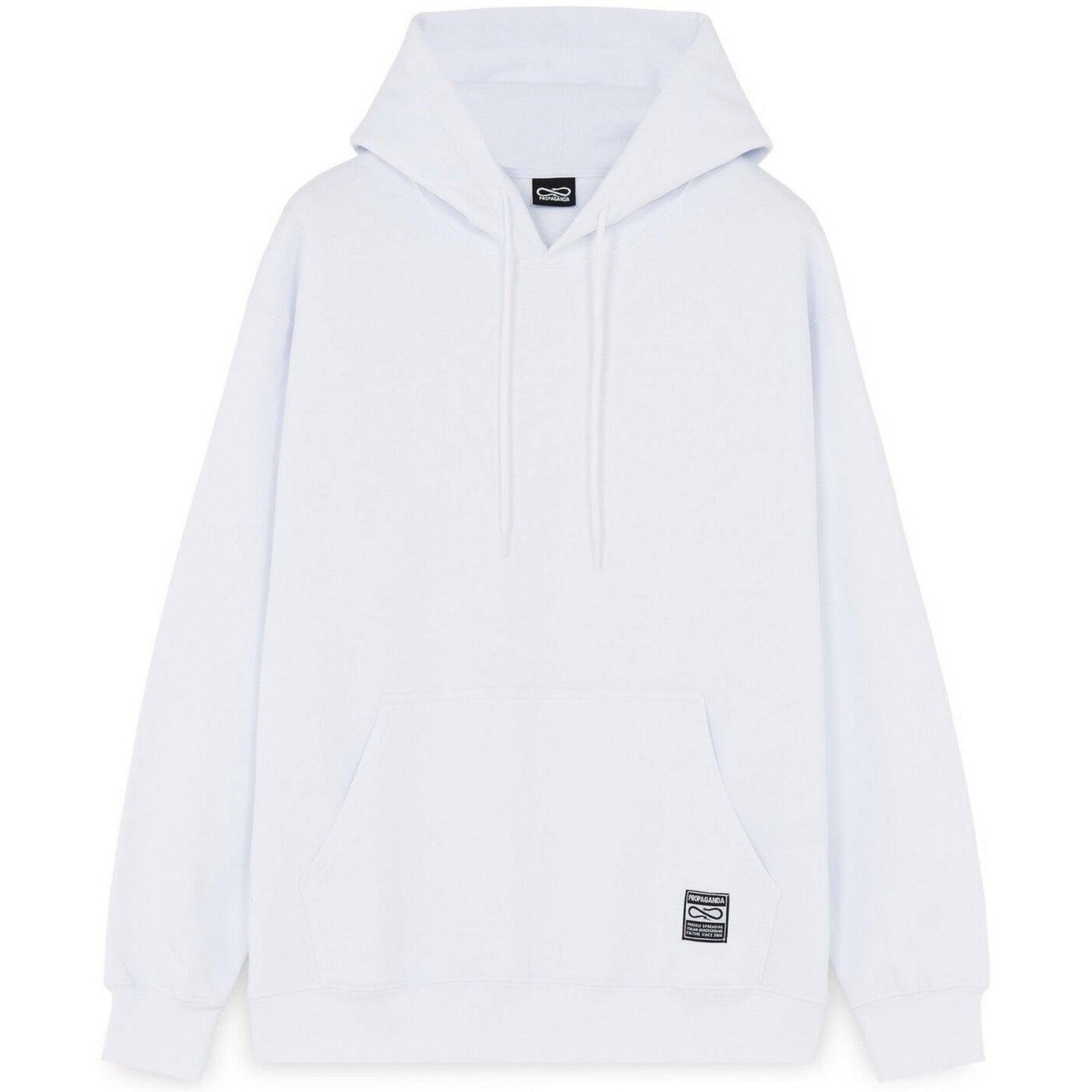 Felpe con cappuccio Uomo Propaganda - Logo Label Hoodie - Bianco