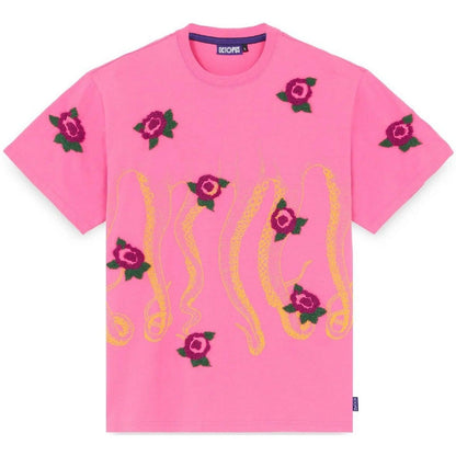 T-shirt Uomo Octopus - Octopus Flowers Tee - Rosa