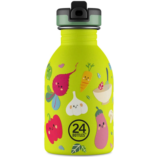 Thermoskanne für Getränke Kinder Unisex 24 Flaschen – Urban Bottle 250 Veggie Friends – Mehrfarbig