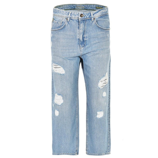 Jeans Donna P. Grax Denim - Welder Over Cropped - Blu