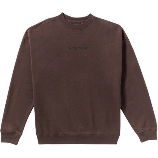 Maglie a manica lunga Uomo Volcom - Volcom Stone Crew Fleece - Marrone