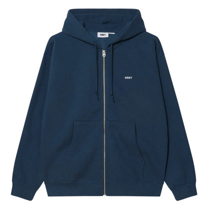 Felpe con cappuccio Uomo Obey - Established Works Bold Zip Hood Ii Fleece - Nero