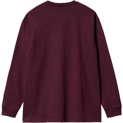 Maglie a manica lunga Uomo Carhartt Wip - L/S Chase T-Shirt - Bordeaux