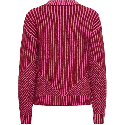 Maglioni Donna Ichi - Ihkamara Ls Stripe5 - Rosso