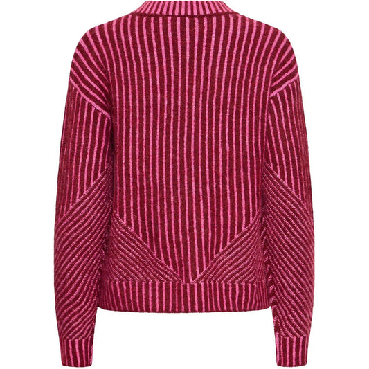 Maglioni Donna Ichi - Ihkamara Ls Stripe5 - Rosso
