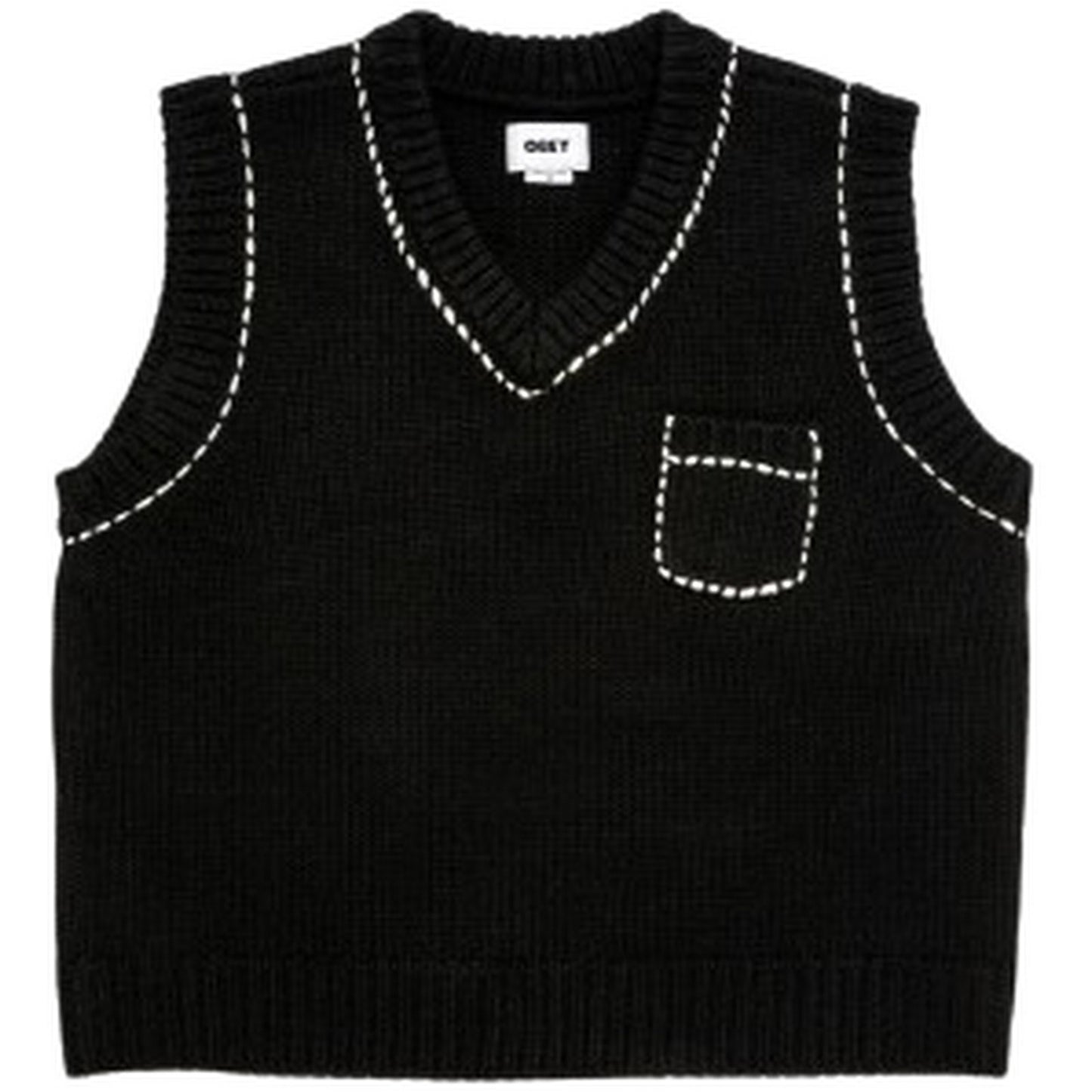 Gilet Unisex Obey - Murphy Sweater Vest - Nero